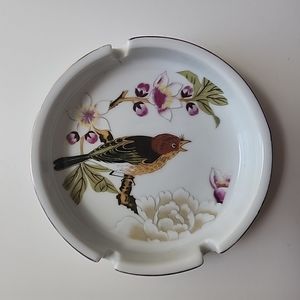 Retro Ashtray Cherry Blossom Decor Chinese Gardens by Stafford Japan